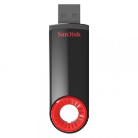 Флэш-диск 64 GB, SANDISK Cruzer Dial, USB 2.0, черный/красный, SDCZ57-064G-B35