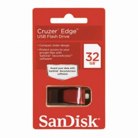 Флэш-диск 32 GB, SANDISK Cruzer Edge, USB 2.0, черный, SDCZ51-032G-B35