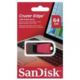 Флэш-диск 64 GB, SANDISK Cruzer Edge USB 2.0, черный, SDCZ51-064G-B35