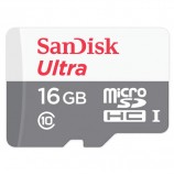 Карта памяти micro SDHC, 16 GB, SANDISK Ultra, UHS-I U1, 48 Мб/сек. (class 10), QUNB-016G-GN3MN