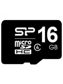 Карта памяти micro SDHC, 16 GB, SILICON POWER, 4 Мб/сек. (class 4), SP016GBSTH004V1