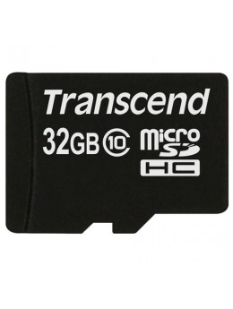 Карта памяти micro SDHC, 32 GB, TRANSCEND Premium 200x, UHS-I U1, 30 Мб/сек. (class 10), TS32GUSDC10
