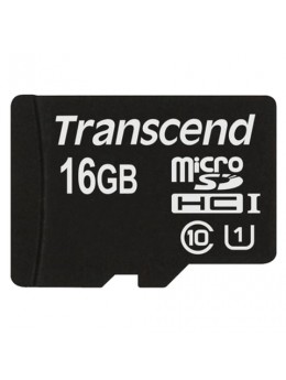 Карта памяти micro SDHC, 16 GB, TRANSCEND Premium 300x, UHS-I U1, 45 Мб/сек. (class 10), TS16GUSDCU1