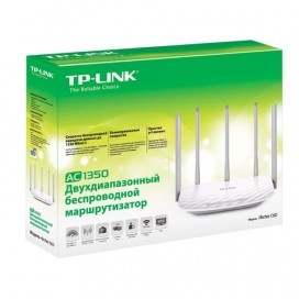 Маршрутизатор TP-LINK Archer C60, 5x100 Мбит, Wi-Fi 2,4+5 ГГц 802.11ac, 450+867 Мб