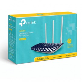 Маршрутизатор TP-LINK Archer C20 (RU), 5x100 Мбит, WI-FI 2,4+5 ГГц 802.11aс 300+433 Мбит, ARCHER C20(RU)