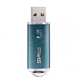 Флэш-диск 8 GB, SILICON POWER Marvel M01, USB 3.1, металлический корпус, синий, SP08GBUF3M01V1B