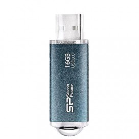 Флэш-диск 16 GB, SILICON POWER Marvel M01, USB 3.1, металлический корпус, синий, SP16GBUF3M01V1B