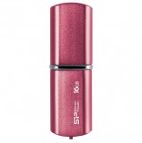 Флэш-диск 16 GB, SILICON POWER LuxMini 720, USB 2.0, металлический корпус, розовый, SP16GBUF2720V1H