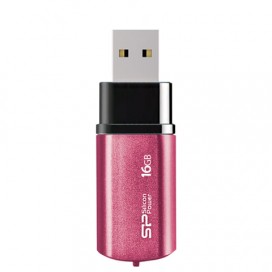 Флэш-диск 16 GB, SILICON POWER LuxMini 720, USB 2.0, металлический корпус, розовый, SP16GBUF2720V1H