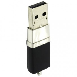 Флэш-диск 16 GB, SILICON POWER LuxMini 710, USB 2.0, металлический корпус, черный, SP16GBUF2710V1K