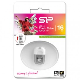 Флэш-диск 16 GB SILICON POWER Touch T09 USB 2.0, белый, SP16GBUF2T09V1W