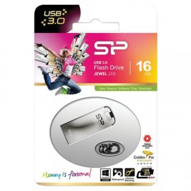 Флэш-диск 16 GB, SILICON POWER Jewel J10, USB 3.1, металлический корпус, черный, SP16GBUF3J10V1K