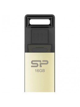 Флэш-диск 16 GB, SILICON POWER Mobile X10, OTG+USB 2.0, металлический корпус, золотистый, SP16GBUF2X10V1C Флэш-диск 16 GB, SILICON POWER Mobile X10, OTG+USB 2.0, металлический корпус, золотистый, SP16GBUF2X10V1C