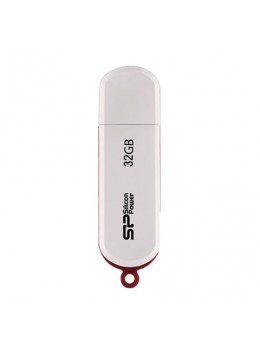 Флэш-диск 32 GB SILICON POWER LuxMini 320 USB 2.0, белый, SP32GBUF2320V1W