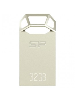 Флэш-диск 32 GB, SILICON POWER Touch T50, USB 2.0, металлический корпус, серебристый, SP32GBUF2T50V1C