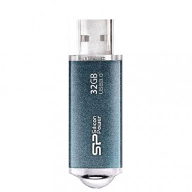 Флэш-диск 32 GB, SILICON POWER Marvel M01, USB 3.1, металлический корпус, синий, SP32GBUF3M01V1B