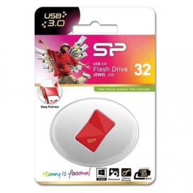 Флэш-диск 32 GB SILICON POWER Jewel J08 USB 3.1, красный, SP32GBUF3J08V1R