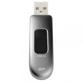 Флэш-диск 32 GB, SILICON POWER Marvel M70, USB 3.1, металлический корпус, серебристый, SP32GBUF3M70V1S