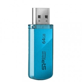 Флэш-диск 64 GB, SILICON POWER Helios 101, USB 2.0, металлический корпус, синий, SP64GBUF2101V1B