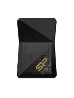 Флэш-диск 64 GB SILICON POWER Jewel J08 USB 3.1, черный, SP64GBUF3J08V1K