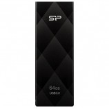 Флэш-диск 64 GB SILICON POWER Blaze B20 USB 3.1, черный, SP64GBUF3B20V1K