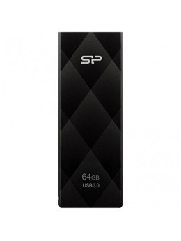 Флэш-диск 64 GB SILICON POWER Blaze B20 USB 3.1, черный, SP64GBUF3B20V1K