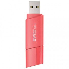 Флэш-диск 64 GB SILICON POWER Ultima U06 USB 2.0, розовый, SP64GBUF2U06V1P