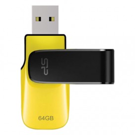 Флэш-диск 64 GB, SILICON POWER Ultima U31, USB 2.0, желтый, SP64GBUF2U31V1Y