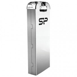 Флэш-диск 64 GB, SILICON POWER Jewel J10, USB 3.1, металлический корпус, серебристый, SP64GBUF3J10V1K