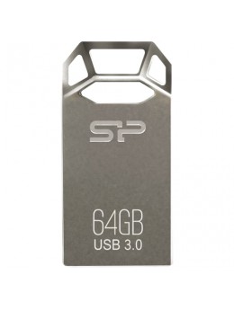 Флэш-диск 64 GB, SILICON POWER Jewel J50, USB 3.1, металлический корпус, серый, SP64GBUF3J50V1T