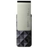 Флэш-диск 64 GB, SILICON POWER Blaze B30, USB 3.1, черный, SP64GBUF3B30V1K