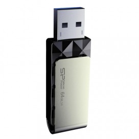 Флэш-диск 64 GB, SILICON POWER Blaze B30, USB 3.1, черный, SP64GBUF3B30V1K