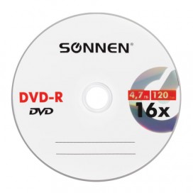 Диски DVD-R SONNEN 4,7 Gb 16x Bulk, КОМПЛЕКТ 50 шт., 512574