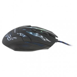 Мышь проводная игровая SONNEN GM-77, USB, 2400 dpi, 6 кнопок, оптическая, LED-подсветка, черная