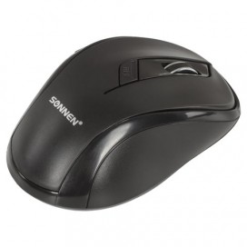 Мышь беспроводная SONNEN M-693, USB, 1600 dpi, 5 кнопок + 1 колесо-кнопка, оптическая, черная