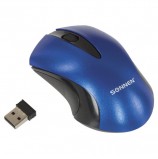 Мышь беспроводная SONNEN M-661Bl, USB, 1000 dpi, 2 кнопки + 1 колесо-кнопка, оптическая, синяя