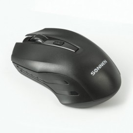 Набор беспроводной SONNEN K-618, клавиатура 114 клавиш, мышь 4 кнопки 1600 dpi, черный, 512656