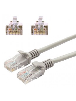 Кабель (патч-корд) UTP 5e категория, RJ-45, 1 м, CABLEXPERT, для подключения по локальной сети LAN, PP12-1m
