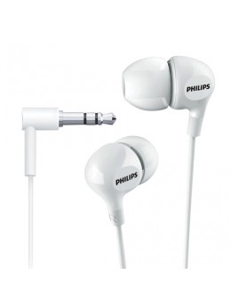 Наушники PHILIPS SHE3550WT/00, проводные, 1,2 м, стерео, вкладыши, белые, SHE3550WT/00   