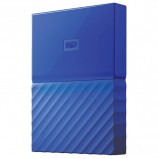 Диск жесткий внешний HDD WESTERN DIGITAL 'My Passport', 1 TB, 2,5', USB 3.0, синий, WDBBEX0010BBL
