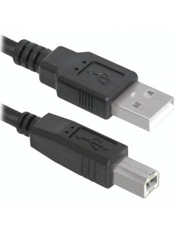 Кабель USB 2.0 AM-BM, 5 м, DEFENDER, для подключения принтеров, МФУ и периферии, 83765