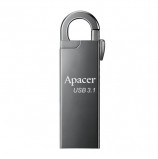 Флэш-диск 16 Gb APACER AH15A, USB 3.1, металлический корпус, серебристый, AP16GAH15AA-1