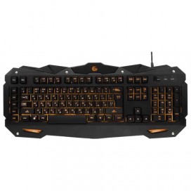 Клавиатура проводная игровая GEMBIRD KB-G200L, USB, подсветка 7 цветов, черная