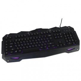 Клавиатура проводная игровая GEMBIRD KB-G200L, USB, подсветка 7 цветов, черная