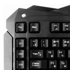 Клавиатура проводная игровая GEMBIRD KB-G200L, USB, подсветка 7 цветов, черная
