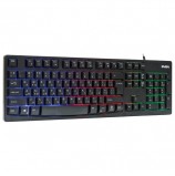 Клавиатура проводная игровая SVEN KB-C7100EL, с подсветкой, USB, 104 клавиши, чёрная, SV-015619
