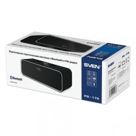 Колонка портативная SVEN PS-175, 1.0, 10 Вт, Bluetooth, FM-тюнер, USB, micro USB, черная, SV-015886