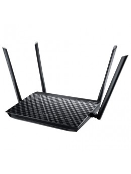 Маршрутизатор ASUS RT-AC1200, USB2.0, 5x100 Мбит, Wi-Fi 2,4+5 ГГц 802.11ac, 300+867 Мб