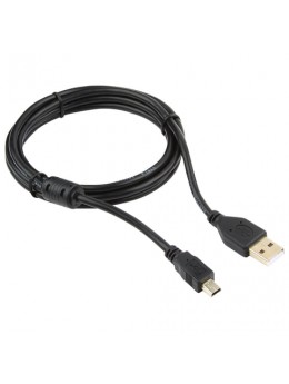 Кабель USB-mini USB 2.0 1,8 м, CABLEXPERT, 1 фильтр, для портативных устройств и периферии, CCF-USB2-AM5P-6