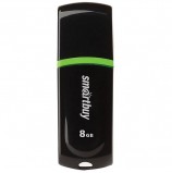 Флэш-диск 8 GB, SMARTBUY Paean, USB 2.0, черный, SB8GBPN-K